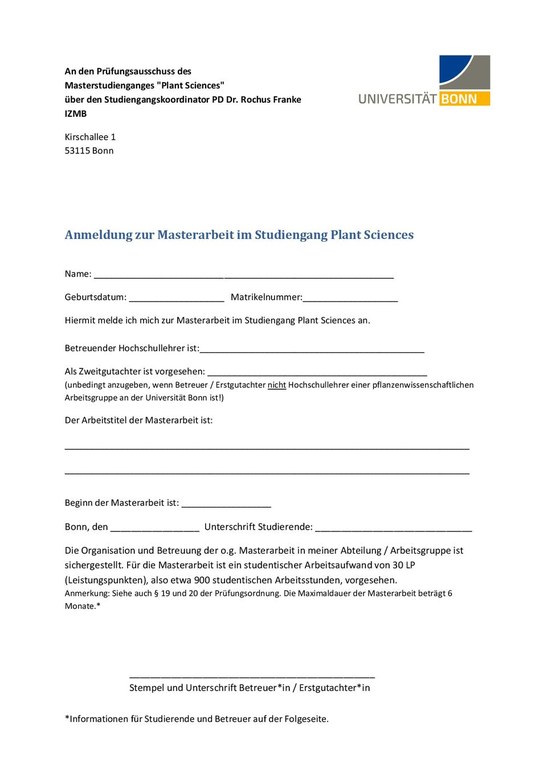 Registration M.Sc. Thesis